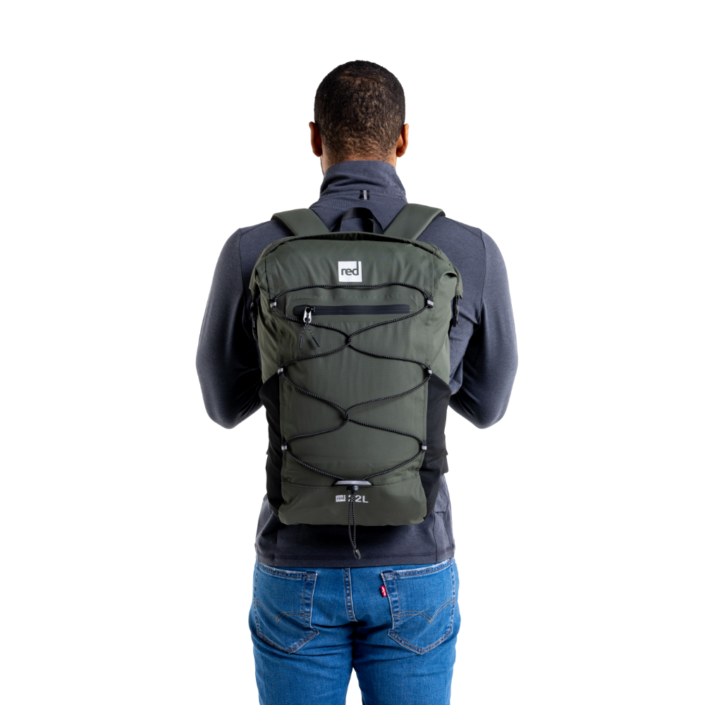 Lightweight Waterproof Backpack 22L - Olive Green