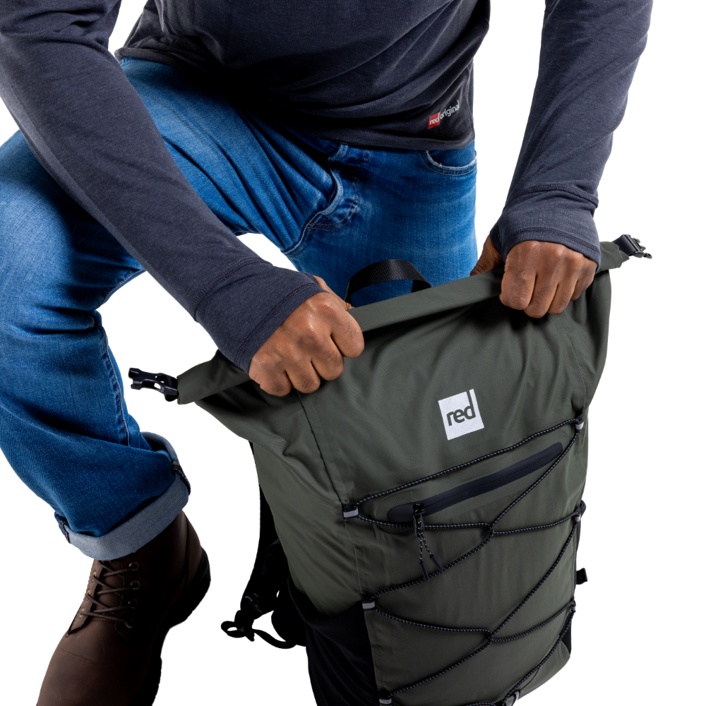 Lightweight Waterproof Backpack 22L - Olive Green