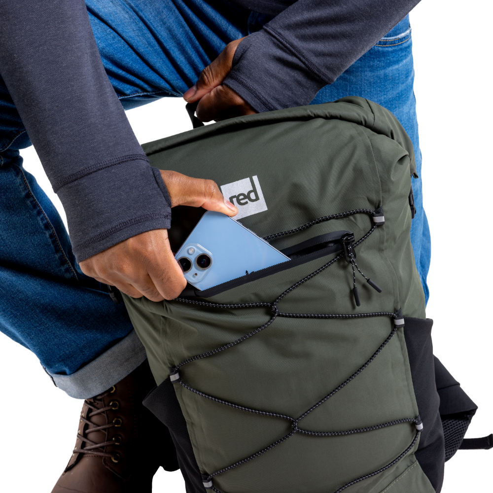 Lightweight Waterproof Backpack 22L - Olive Green