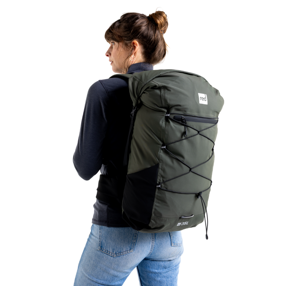 Lightweight Waterproof Backpack 35L - Olive Green