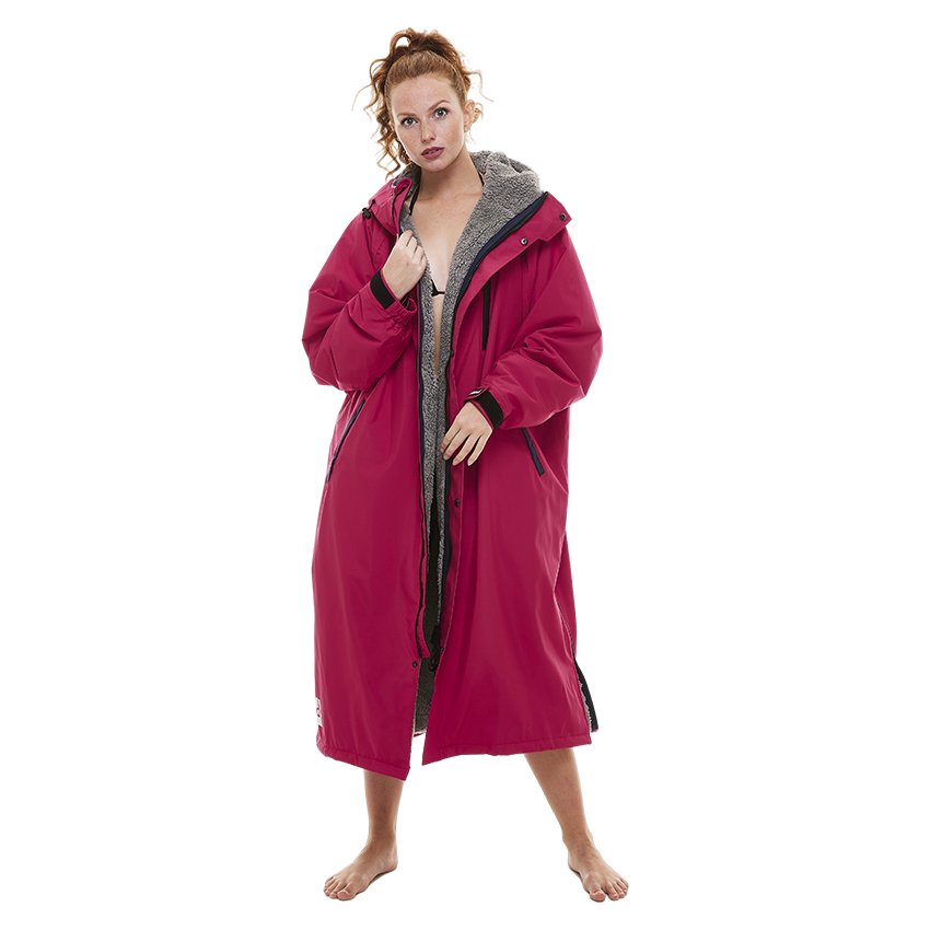 Women's Long Sleeve Pro Change Robe EVO - Fuchsia